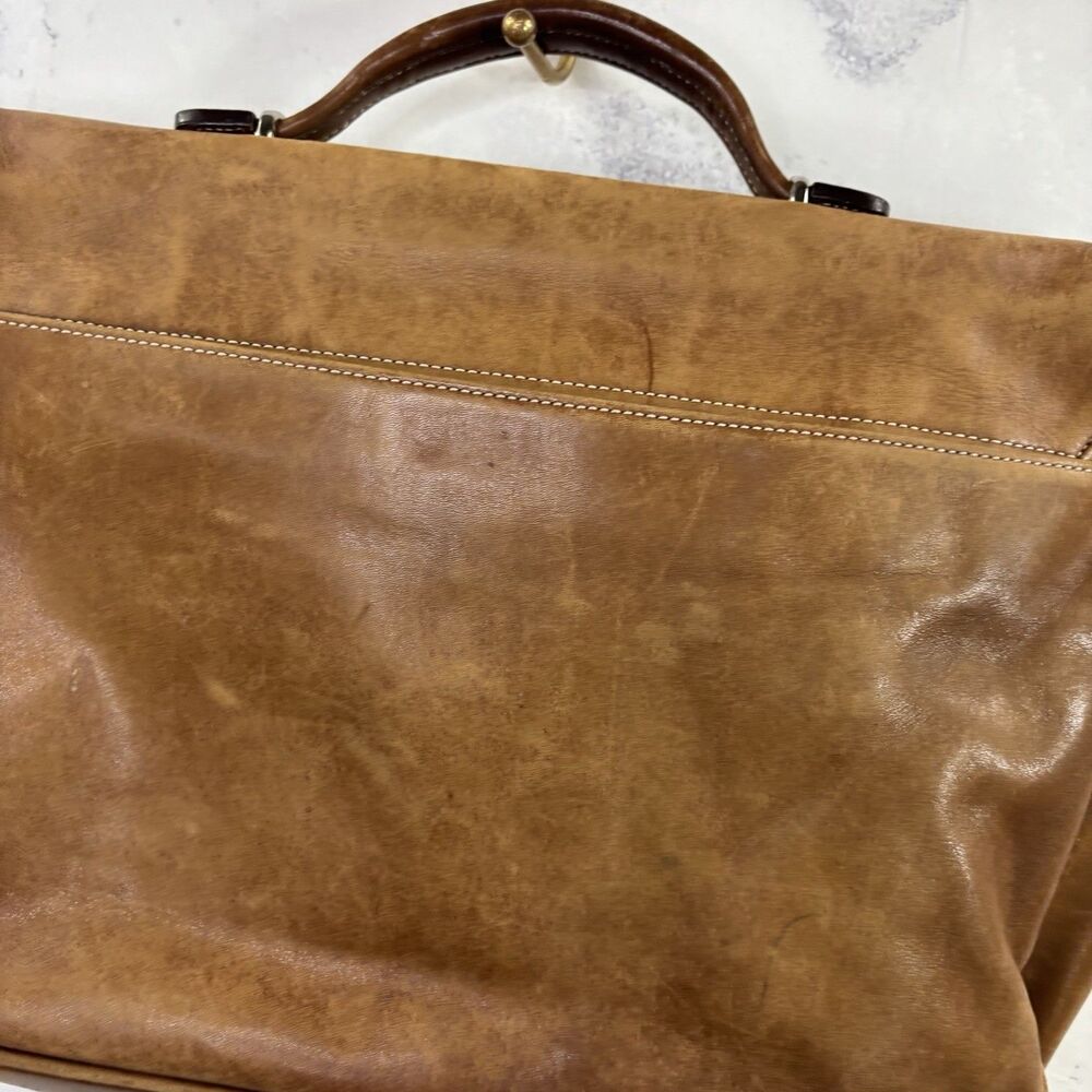 Vintage Coach Messenger Briefcase Bag Brown Leather Lexington 90s Retro work bag - Picture 15 of 16